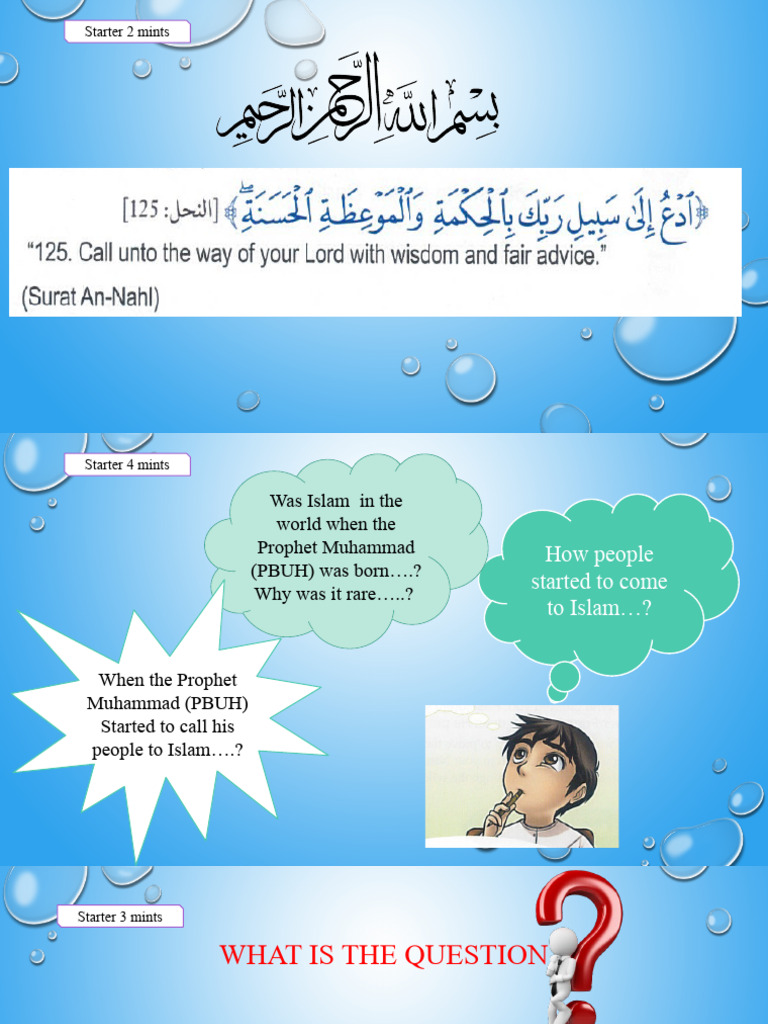 Beginning of the Call to Islam | PDF | Muhammad | Abrahamic Religions