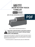 Dual Drum Rotary Rock Tumbler: Model