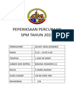 Cover Peperiksaan Percubaan SPM 2023