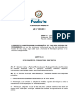 Lei nº 4.546_2015 Politica de Mudanças Climáticas