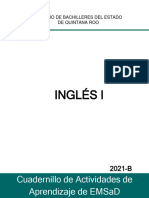 Cuadernillo de Inglés I - 2021-B