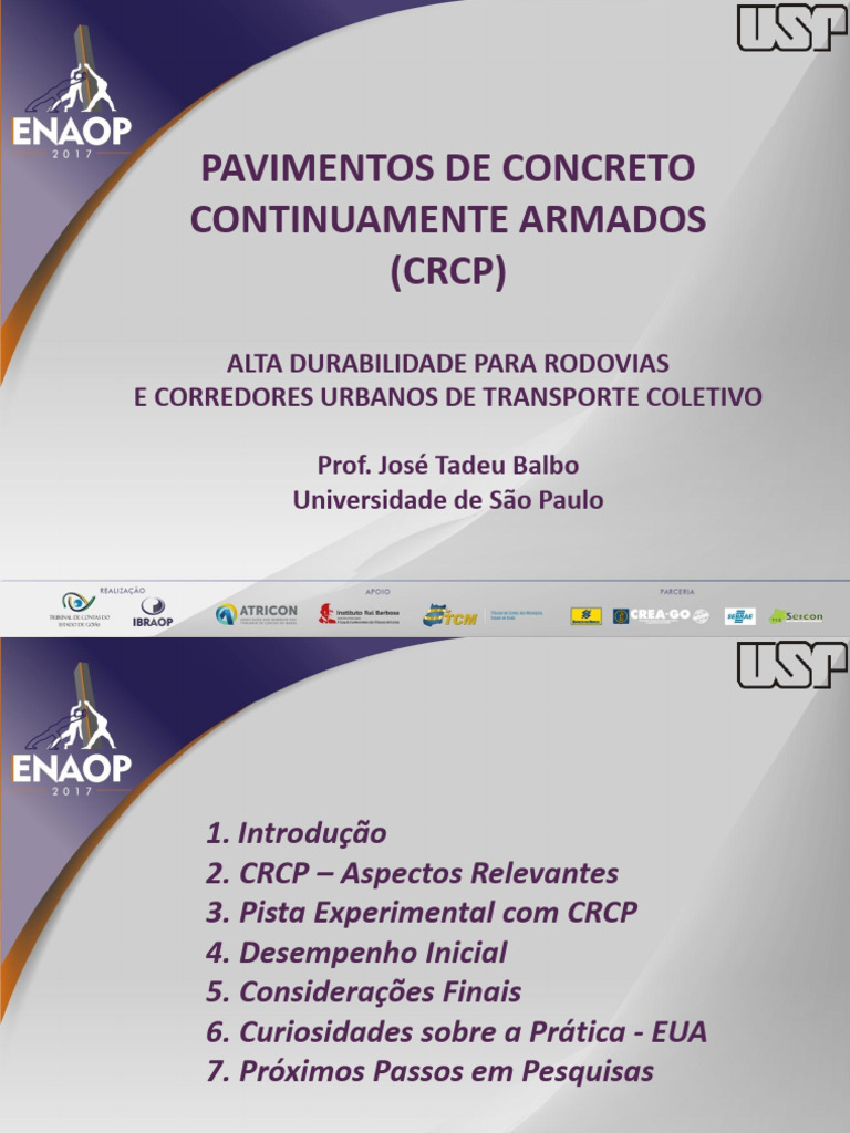 Durabilidade do Pavimento CRCP em Rodovias | PDF | Transport | Public ...