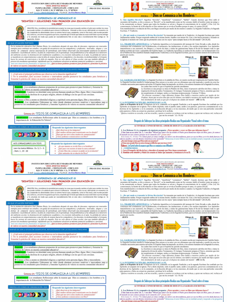 EXPE 01 Act 01 de Ciclo VI-Copiar | PDF