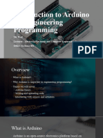 Introduction To Arduino For Engineering Programming