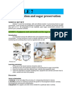 Module 6 Concetration and Sugar Preservation