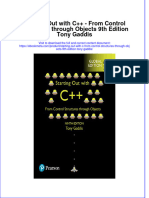Ebook Starting Out With C From Control Structures Through Objects 9Th Edition Tony Gaddis Online PDF All Chapter