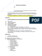 Estructura General Proyecto de Inversión