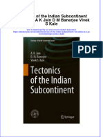 Ebook Tectonics of The Indian Subcontinent 1St Edition A K Jain D M Banerjee Vivek S Kale Online PDF All Chapter