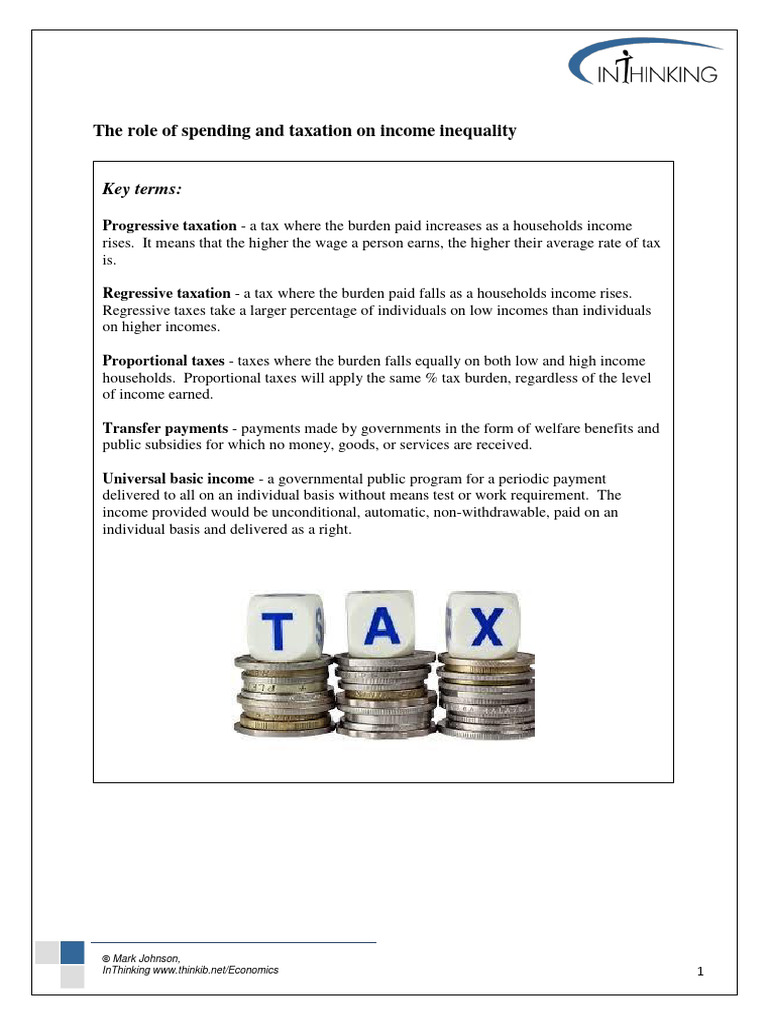 Taxation's Impact on Income Inequality | PDF | Taxes | Progressive Tax