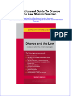 Download full ebook of A Straightforward Guide To Divorce And The Law Sharon Freeman online pdf all chapter docx 