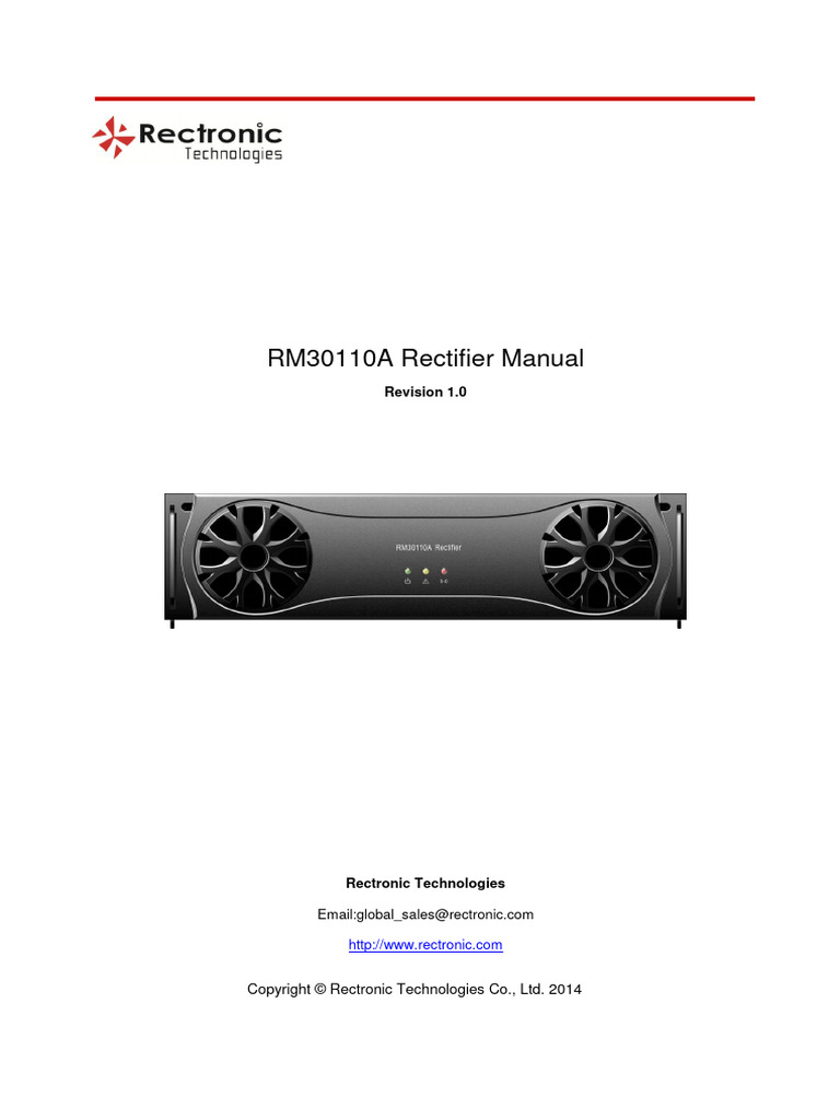 RM30110 ARectifier Manual | PDF | Rectifier | Alternating Current