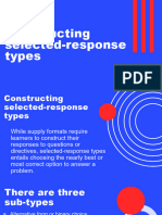 Constructing Selected Response Types (1)