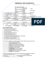 First Periodical Test in English V Sy.2023-2024