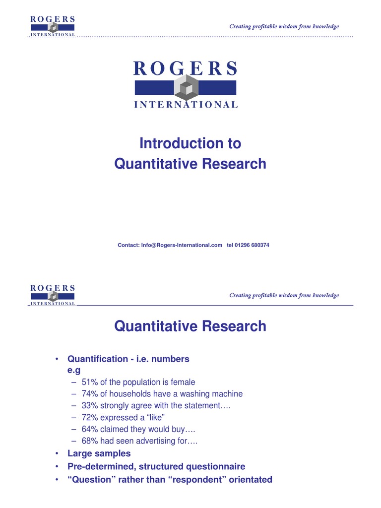 quantitative research module pdf