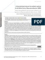 Effect of Desensitizing Treatment For Pediatric Patients Diagnosed With Molar Incisor Hypomineralization (MIH)