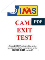 Exit Test Revised
