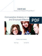 Comparative Analysis On Job Training/Effectiveness