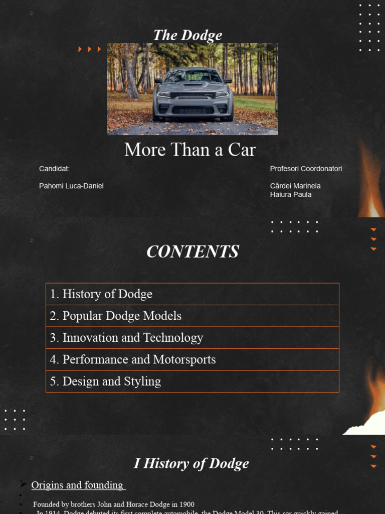 Dodge: History, Models, and Innovation | PDF | Dodge | Auto Racing