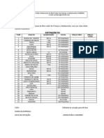 Cotação Alimentos