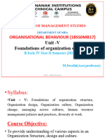 Organization Behaviour UNIT-5