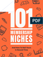 101 Membership Niches