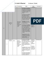 Academy Stars Level 1 - Unit 2 Planner