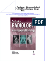 Ebook Textbook of Radiology Musculoskeletal Radiology 1St Edition Hariqbal Singh M D Online PDF All Chapter