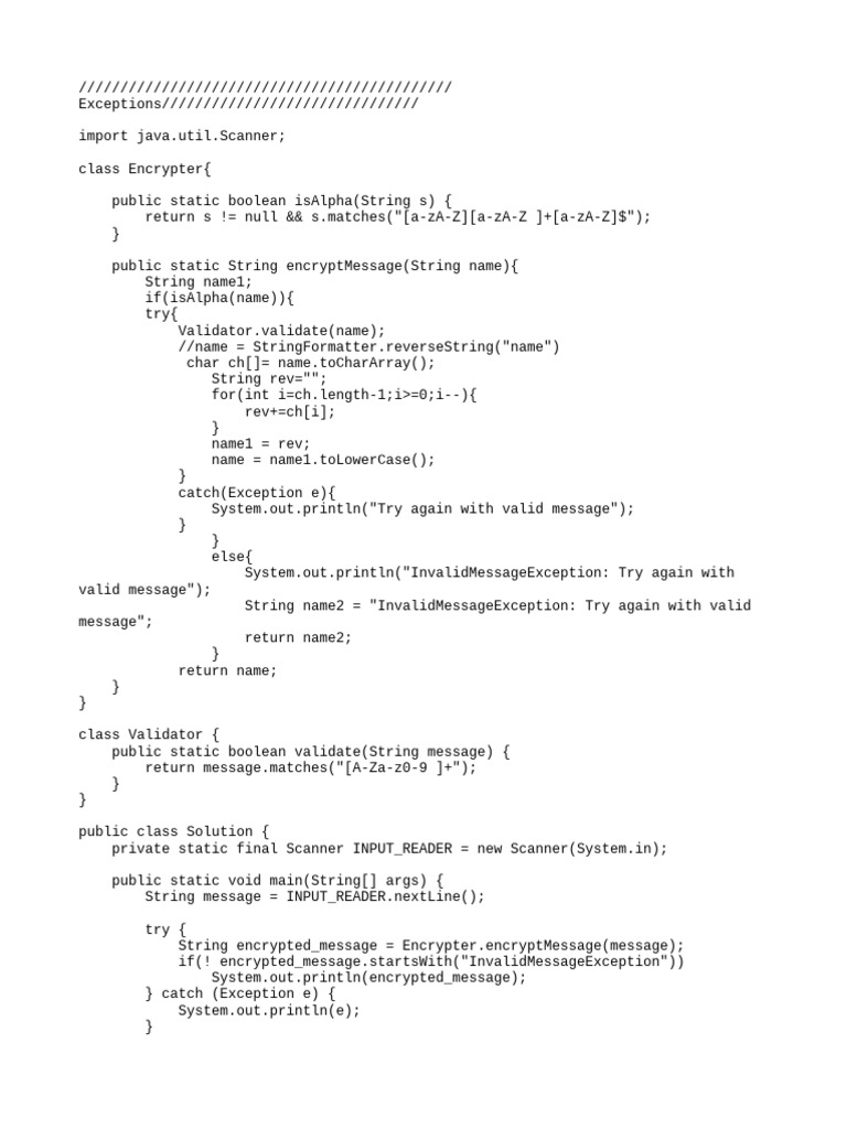 Infosys Java Hands On Questions