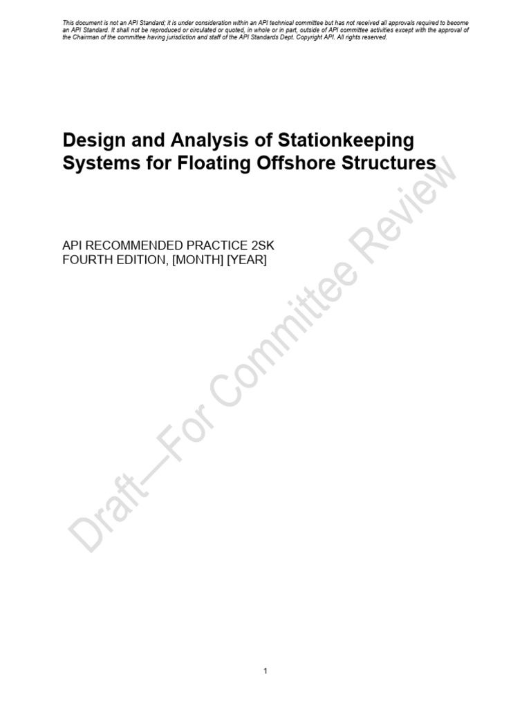 API RP 2SK 4th Edition Ballot ID 5772 Draft 4-27-2022 | PDF | Anchor ...