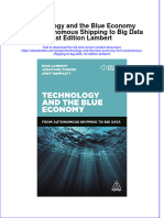 Technology and The Blue Economy From Autonomous Shipping To Big Data 1St Edition Lambert Online Ebook Texxtbook Full Chapter PDF
