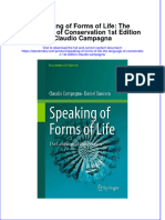Speaking of Forms of Life The Language of Conservation 1St Edition Claudio Campagna Online Ebook Texxtbook Full Chapter PDF