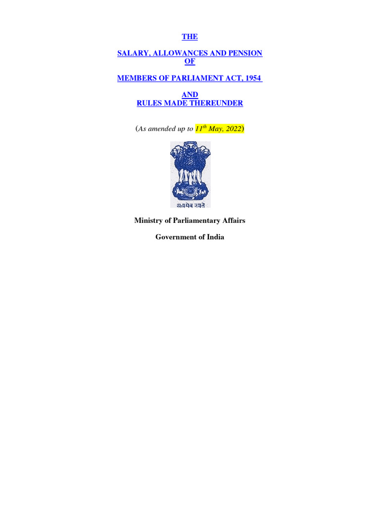 Updated Version of MSA Act and Rules Made Thereunder | PDF | United ...