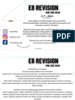 E8 Revision Mini Zine Book