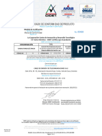 Certificado 05458 - Cables Pre Ensamblados de Aluminio Aislados en XLPE para Líneas Aéreas de Hasta 1 KV IRAM 2263