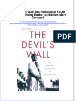 The Devil S Wall The Nationalist Youth Mission of Heinz Rutha 1St Edition Mark Cornwall Online Ebook Texxtbook Full Chapter PDF