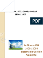Norma Iso 14001 y Ohsas 18001
