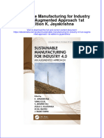 Ebook Sustainable Manufacturing For Industry 4 0 An Augmented Approach 1St Edition K Jayakrishna Online PDF All Chapter