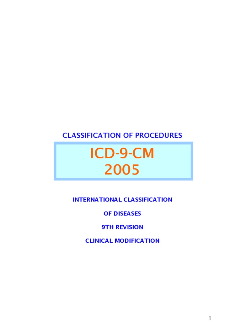 Icd 9-CM 2005 | PDF | International Statistical Classification Of ...
