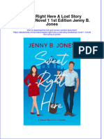 Ebook Sweet Right Here A Lost Story Bookshop Novel 1 1St Edition Jenny B Jones Online PDF All Chapter