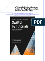 Ebook Swiftui by Tutorials Declarative App Development On The Apple Ecosystem 4Th Edition Antonio Bello Online PDF All Chapter