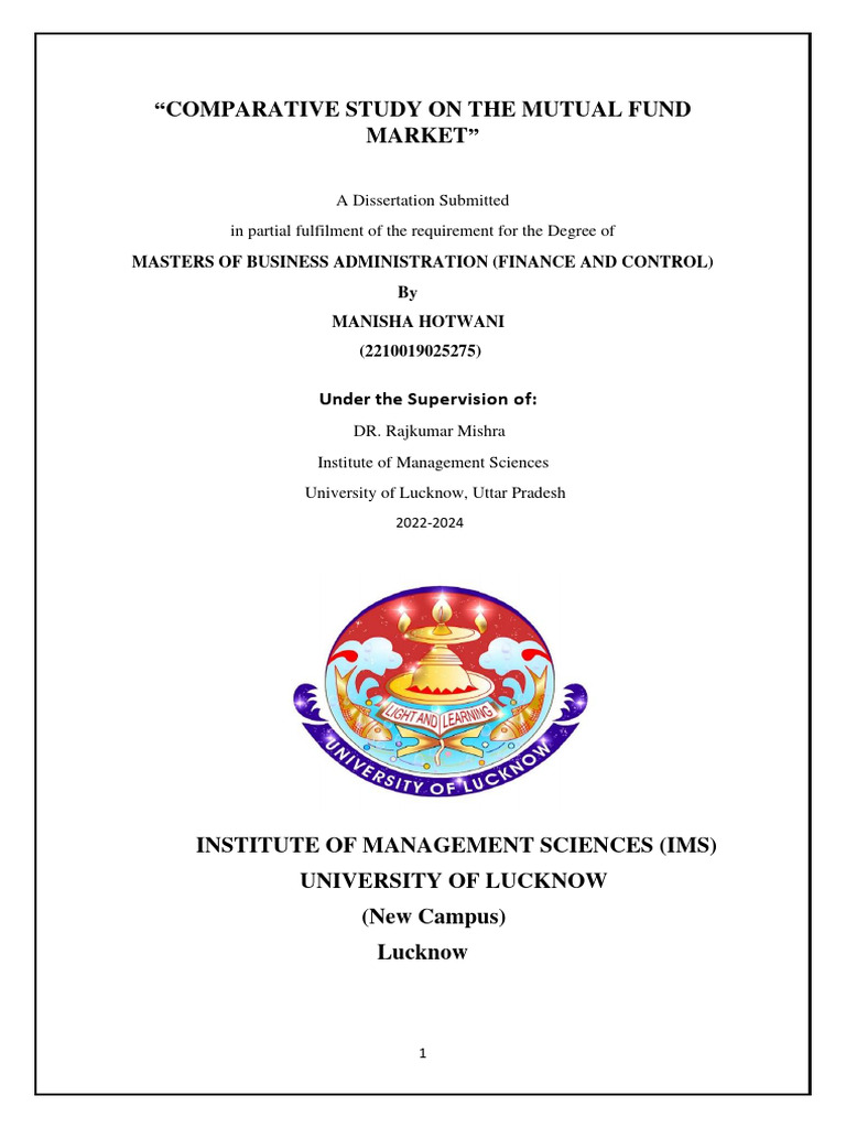 Thesis PDF Investment Fund Mutual Funds