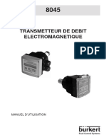 Transmetteur de Debit Electromagnetique: Manuel D'Utilisation