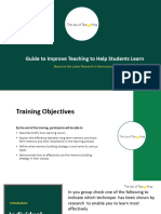 guide to improve teaching to help students learn
