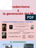 El modernismo y la generación del 98