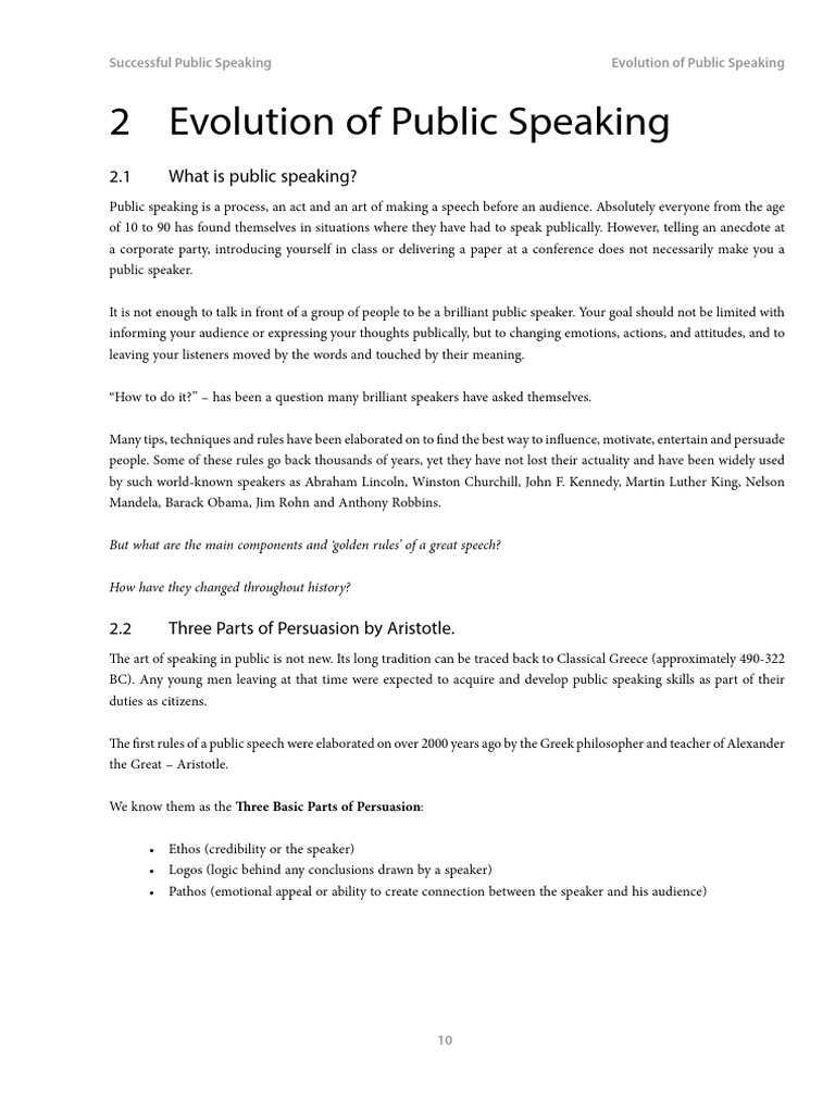 Public Speaking Essentials and Techniques | PDF | Public Speaking ...