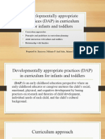DAP Curriculum For Infants and Toddlers