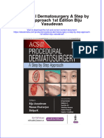 Ebook Procedural Dermatosurgery A Step by Step Approach 1St Edition Biju Vasudevan Online PDF All Chapter