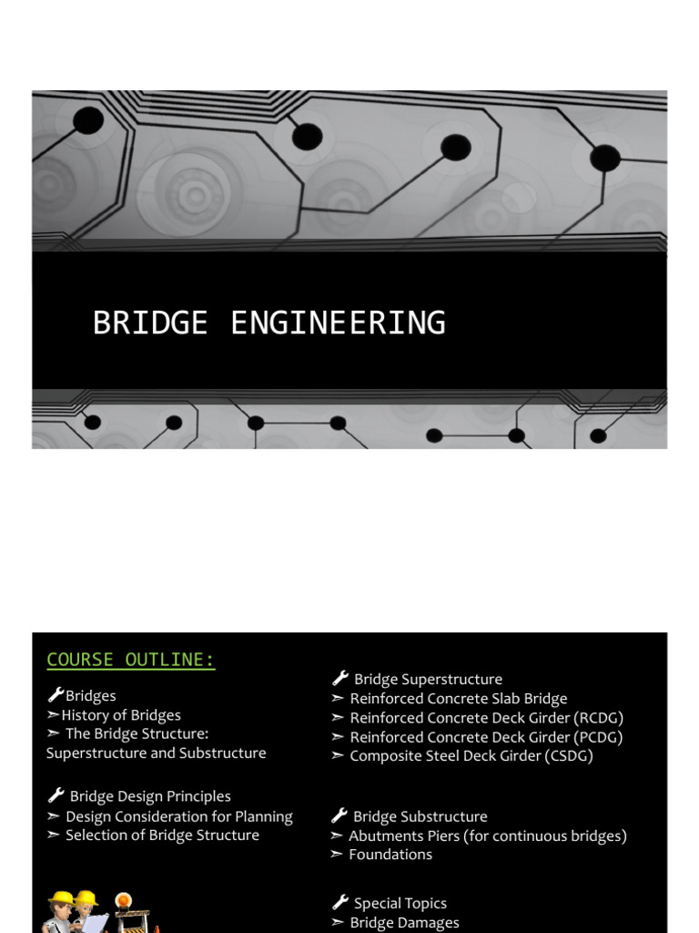 Bridge Engineering Course Outline | PDF | Bridge | Beam (Structure)