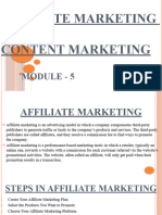 Content and Affiliate Marketing