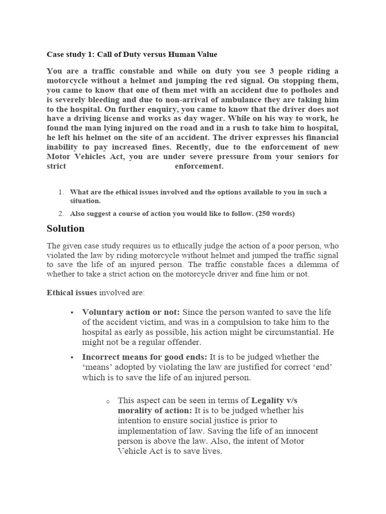 Case Study | PDF | Traffic | Corporate Social Responsibility